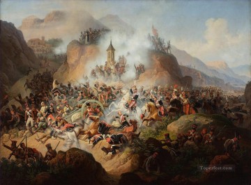Batalla de Somosierra por la Guerra Militar de Enero Suchodolski Pinturas al óleo